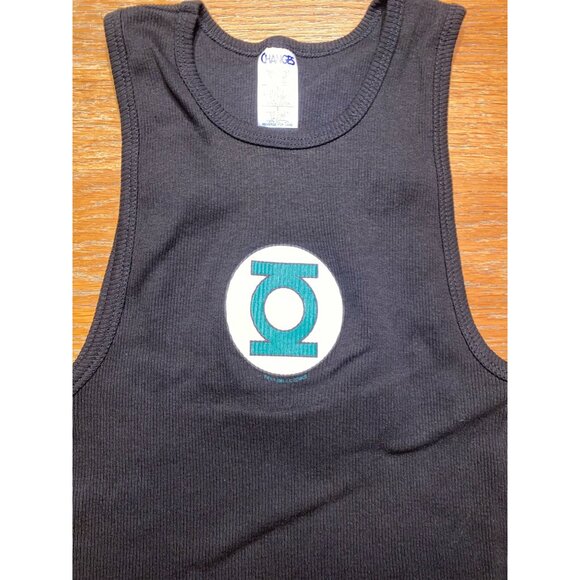 Green Lantern Black Sleeveless Tank Top By Changes - Picture 2 of 2